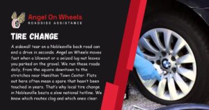 Tire Change in Noblesville, IN - Angel on Wheels